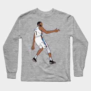 Mikal Bridges 3 Point Celebration (Brooklyn) Long Sleeve T-Shirt